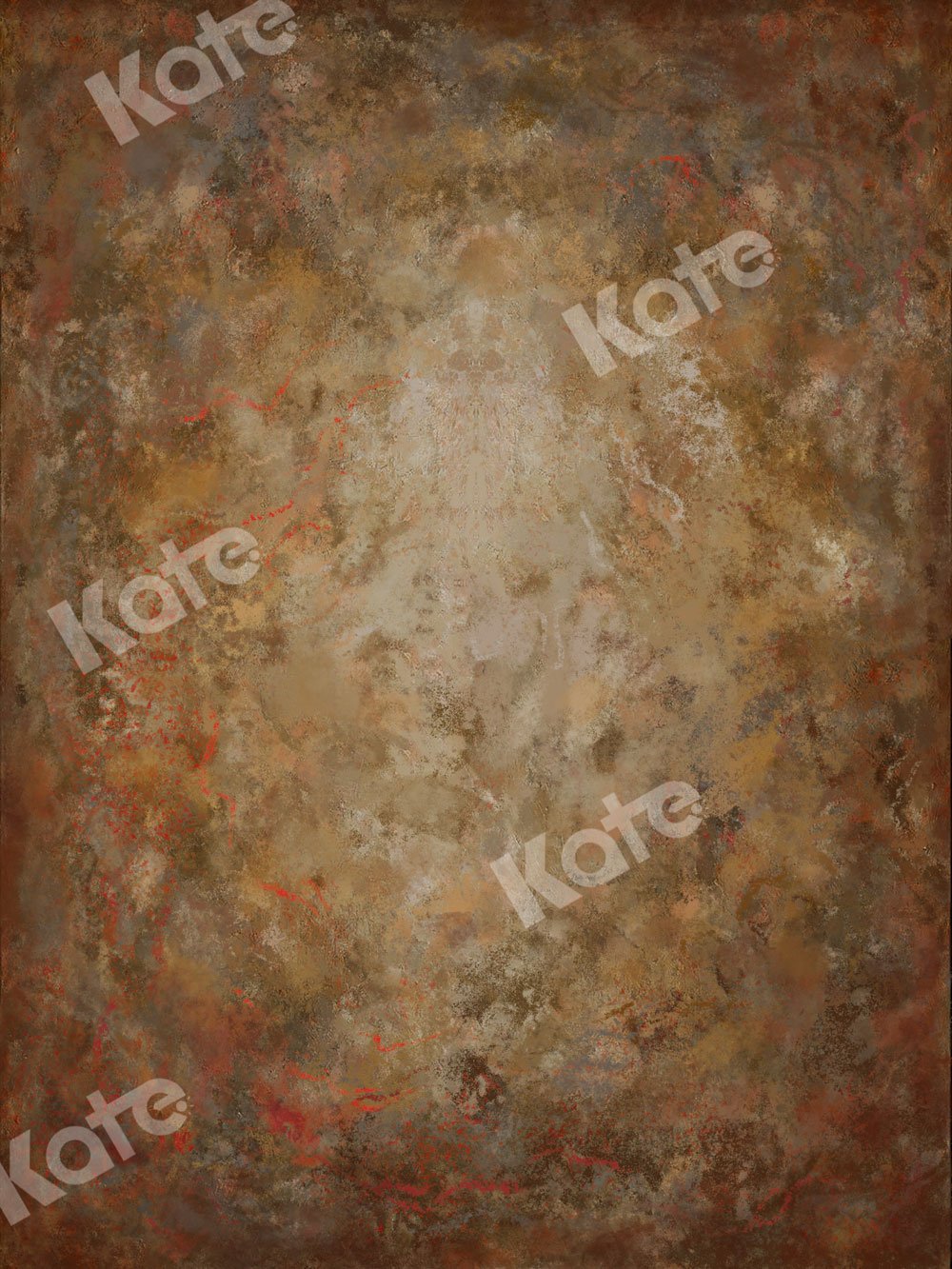 Kate Abstraite Vintage Brun Portrait Toile de fond conçue par Jia Chan Photographie - Kate Backdrop FR