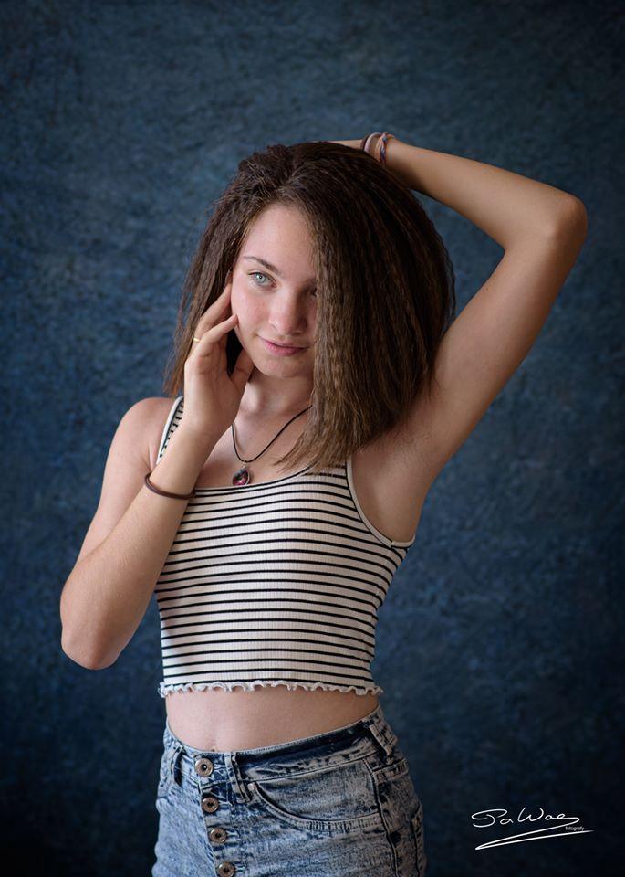 Kate Tuxture Abstraite Bleu Portrait Toile de fond conçu par Jia Chan Photographie - Kate Backdrop FR