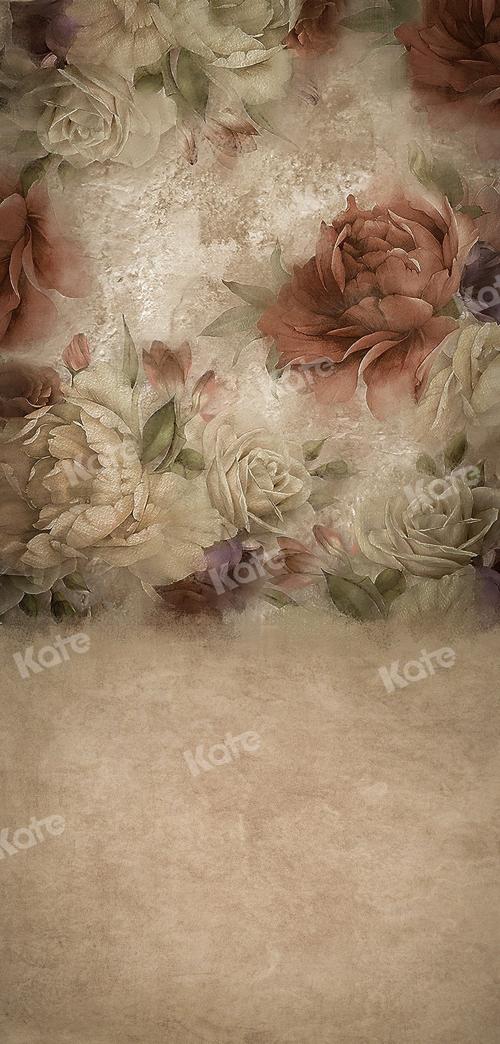 Kate Sweep Mur-à-Sol Fine Art Florals Pivoine Toile de Fond pour la Photographie - Kate Backdrop FR