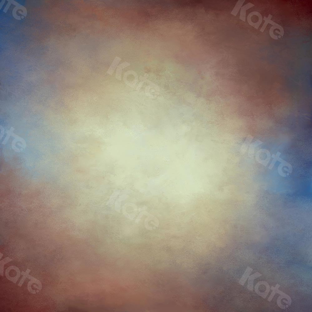 Kate Texture Rétro Abstrait Brun Bleu Toile de fond conçue par Kate Image - Kate Backdrop FR