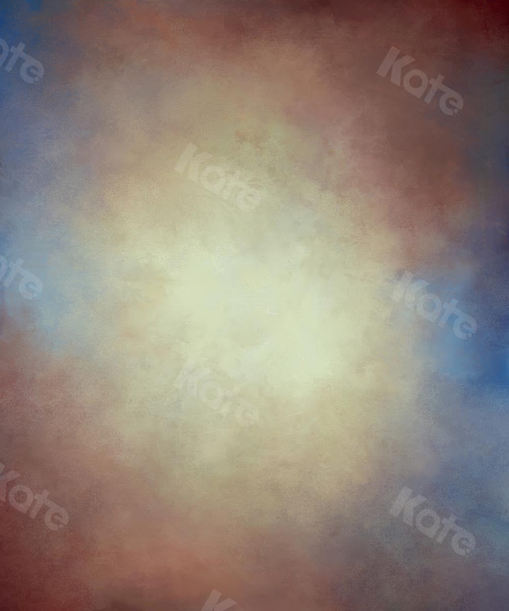 Kate Texture Rétro Abstrait Brun Bleu Toile de fond conçue par Kate Image - Kate Backdrop FR