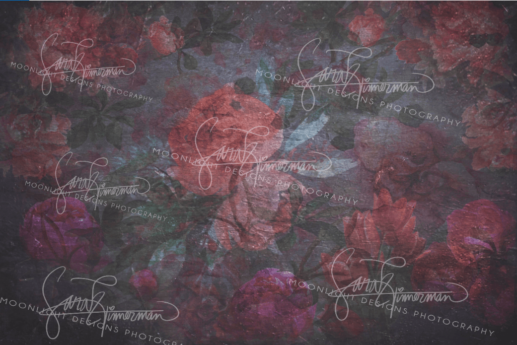 Katebackdrop£ºKate Dark Floral Backdrop for Photography Designed by Sarah Timmerman
