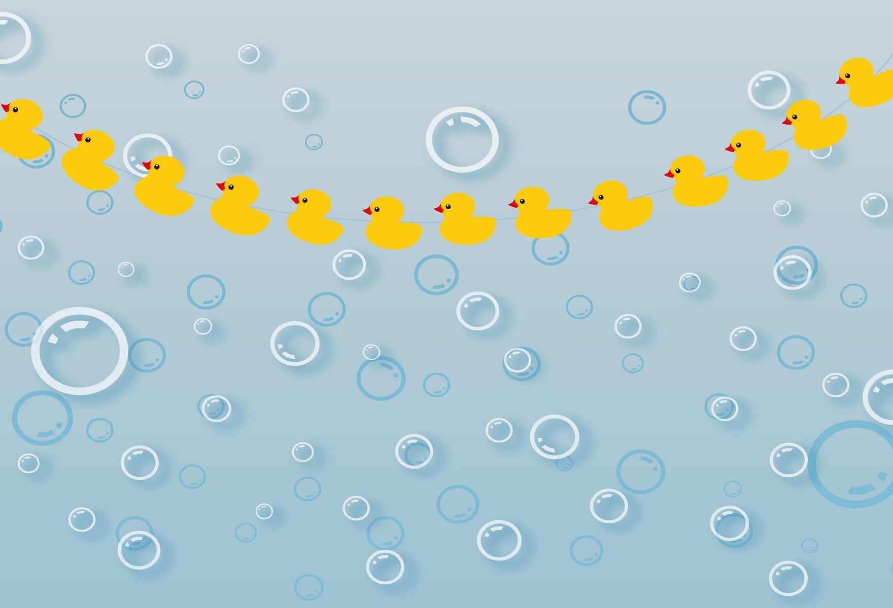 Kate Canard Douche de bébé Été Bulles Toile de fond conçue par Jerry_Sina - Kate Backdrop FR
