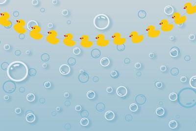 Kate Canard Douche de bébé Été Bulles Toile de fond conçue par Jerry_Sina - Kate Backdrop FR