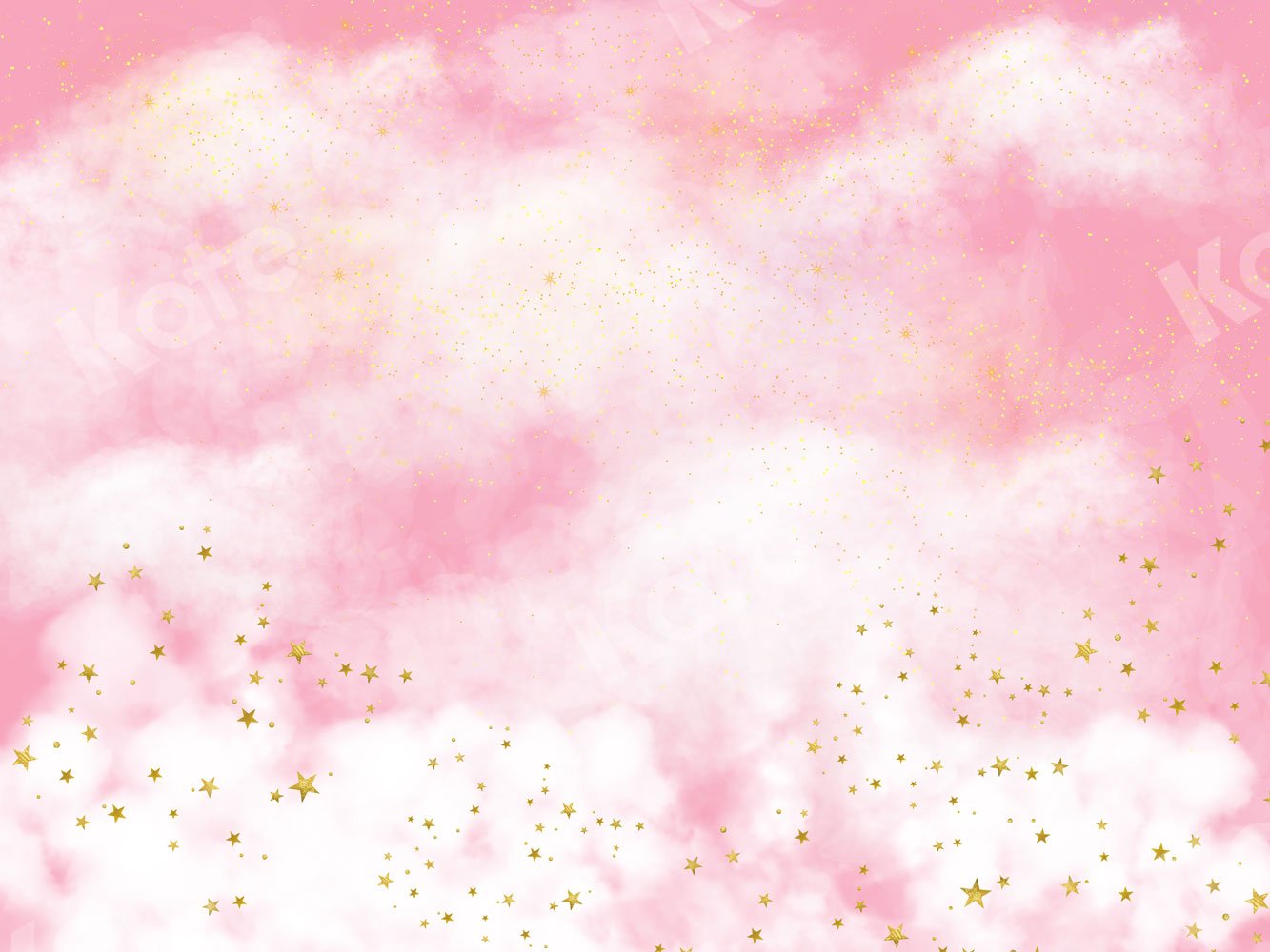 Kate Cake smash Nuages Rose Étoiles Toile de fond conçu par JS Photographie - Kate Backdrop FR