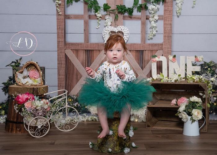 Kate Anniversaire Printemps Porte en bois Fleurs Toile de fond conçue par Jerry_Sina - Kate Backdrop FR
