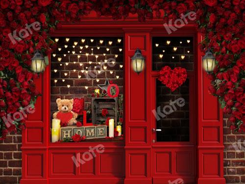 Kate Saint-Valentin Magasin de fleurs Toile de fond conçue par JS Photography - Kate Backdrop FR