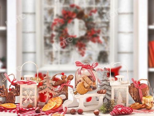 Kate Chocolat chaud vacances de Noël Toile de fond conçue par JS Photographie