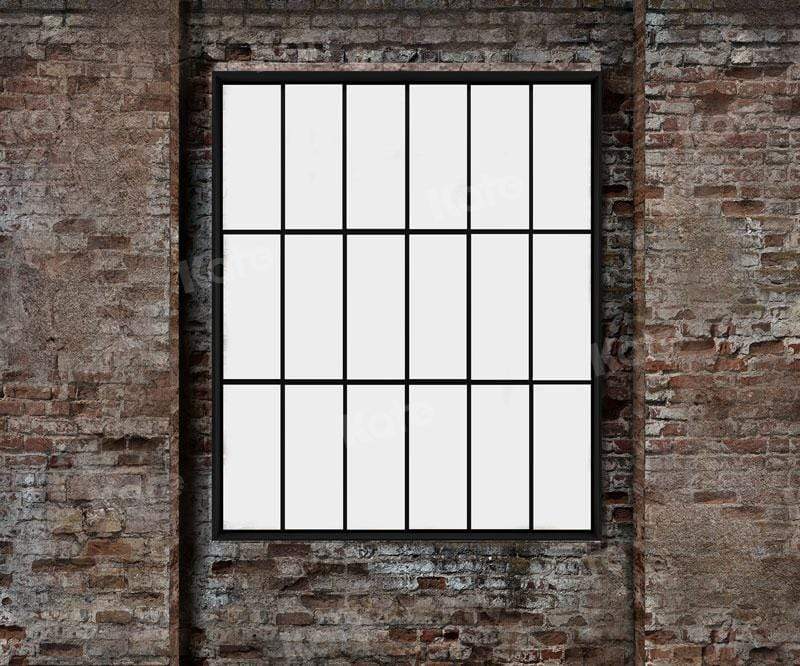 Kate mur de briques avec fond de fenêtre pour la photographie - Kate Backdrop FR