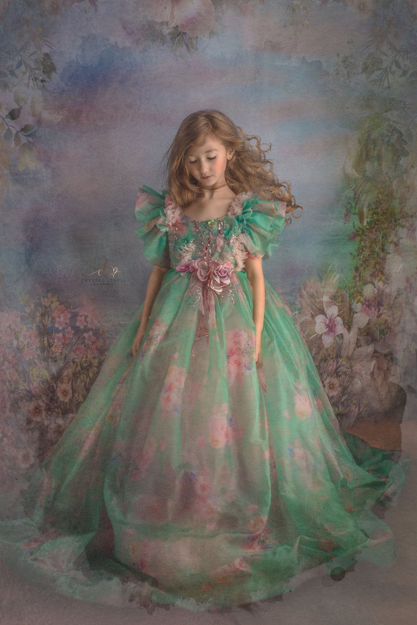 Kate Vintage Fleur Bokeh Printemps Toile de fond conçue par JFCC - Kate Backdrop FR