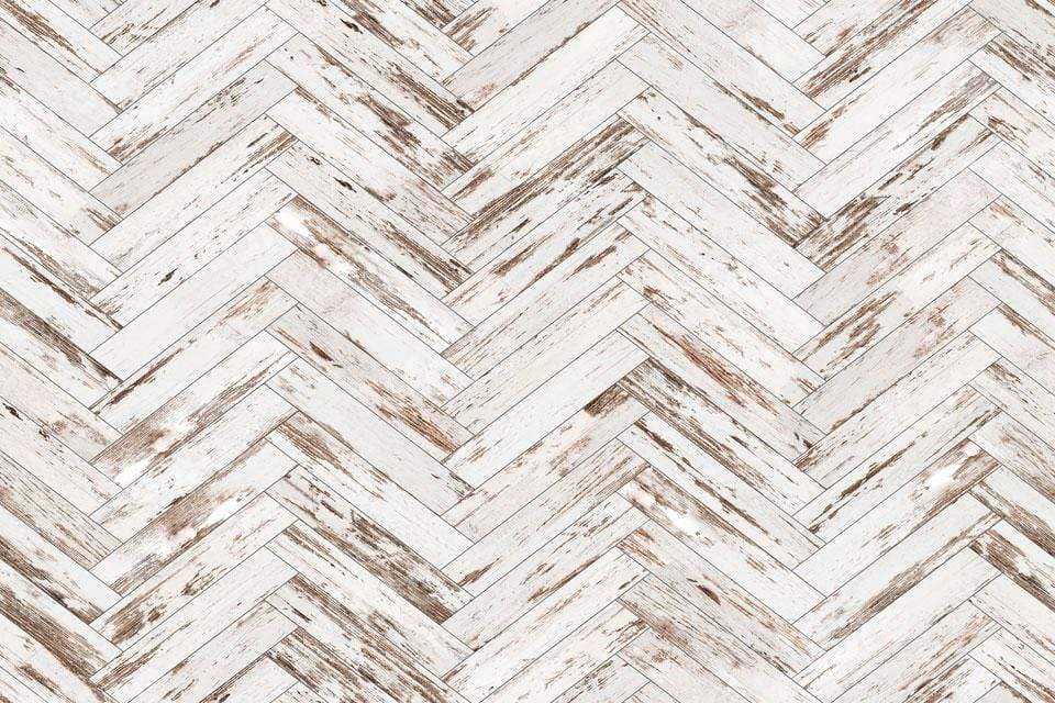 Kate Mur en bois Vagues blanches Sol Rétro Toile de fond pour la photographie - Kate Backdrop FR