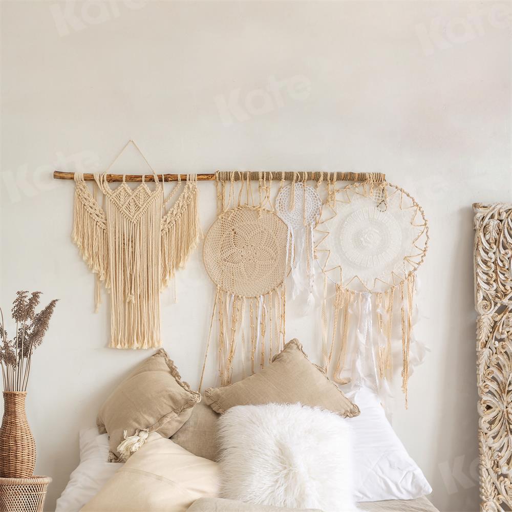 Kate Tête de lit Bohème Beige Toile de fond pour la photographie - Kate Backdrop FR
