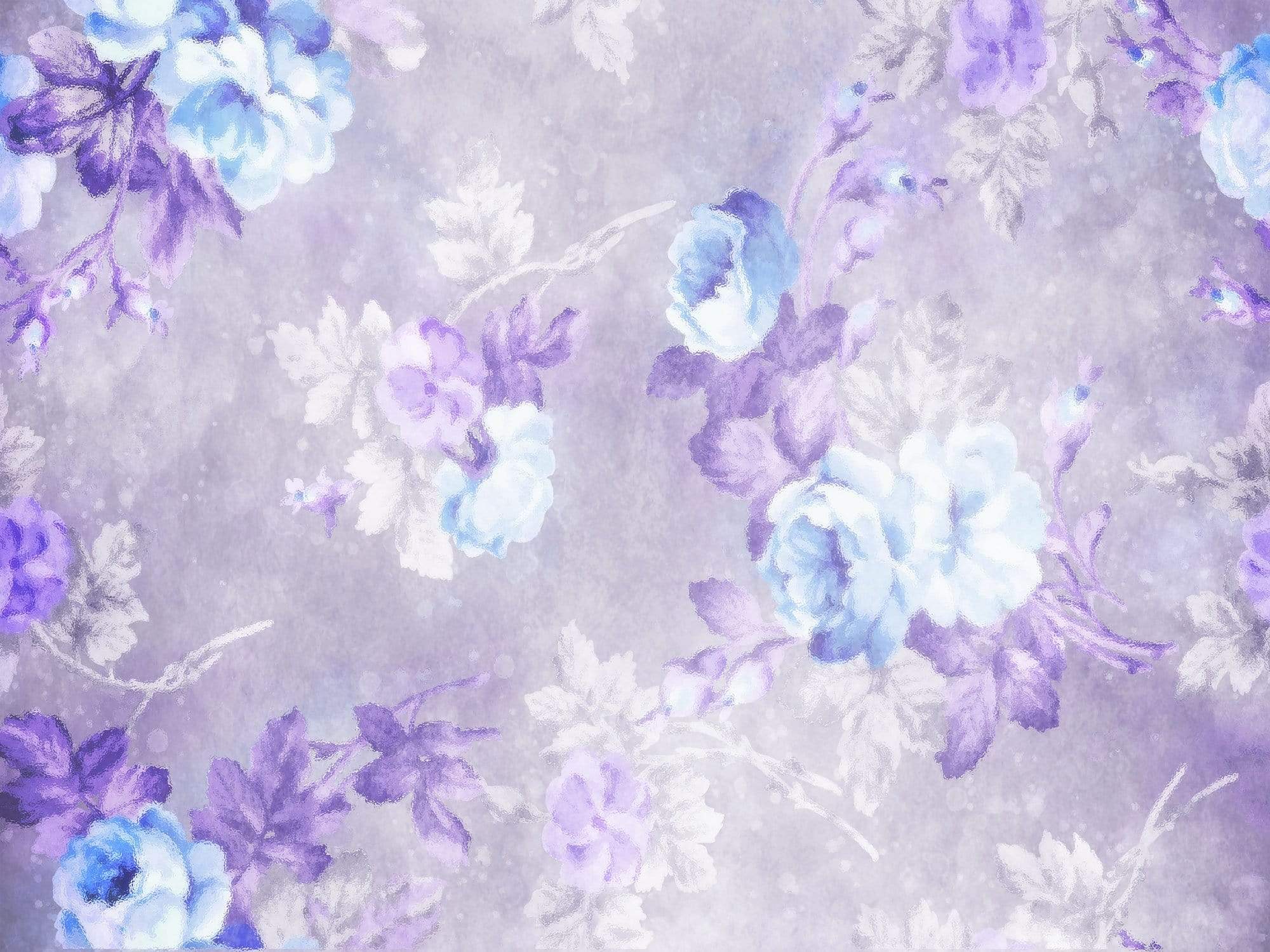 Kate Rétro Flou Bokeh Fleurs Violet Toile de fond conçue par JFCC - Kate Backdrop FR