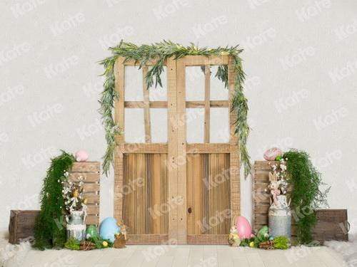 Katebackdrop£ºKate Easter Barn Door Spring Decoration Backdrop