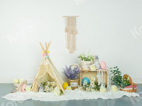 Katebackdrop£ºKate Spring\Easter Floral Egg Decoration Backdrop Designed by Jia Chan Photography
