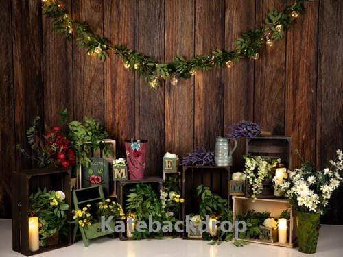 Katebackdrop£ºKate Floral Spring Wooden Backdrop Designed by Jia Chan Photography