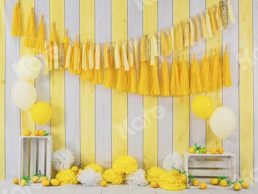 Kate Citron Été Anniversaire Ballons Toile de fond conçue par Jia Chan Photographie