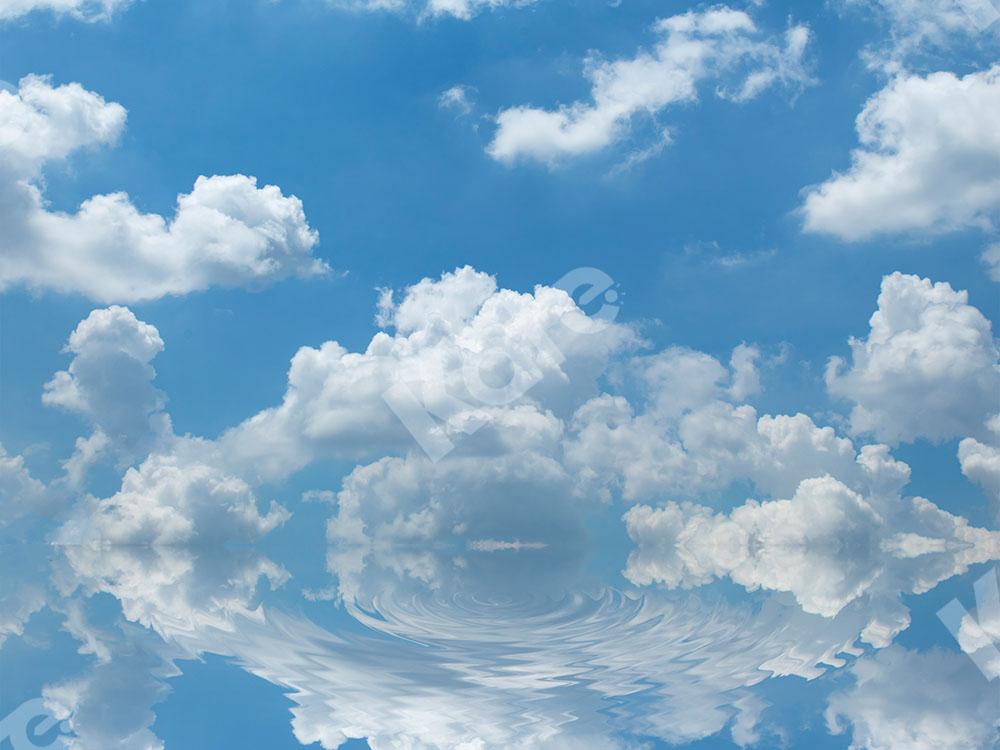 Kate Ciel bleu Nuages blancs Toile de fond conçu par Emetselch - Kate Backdrop FR