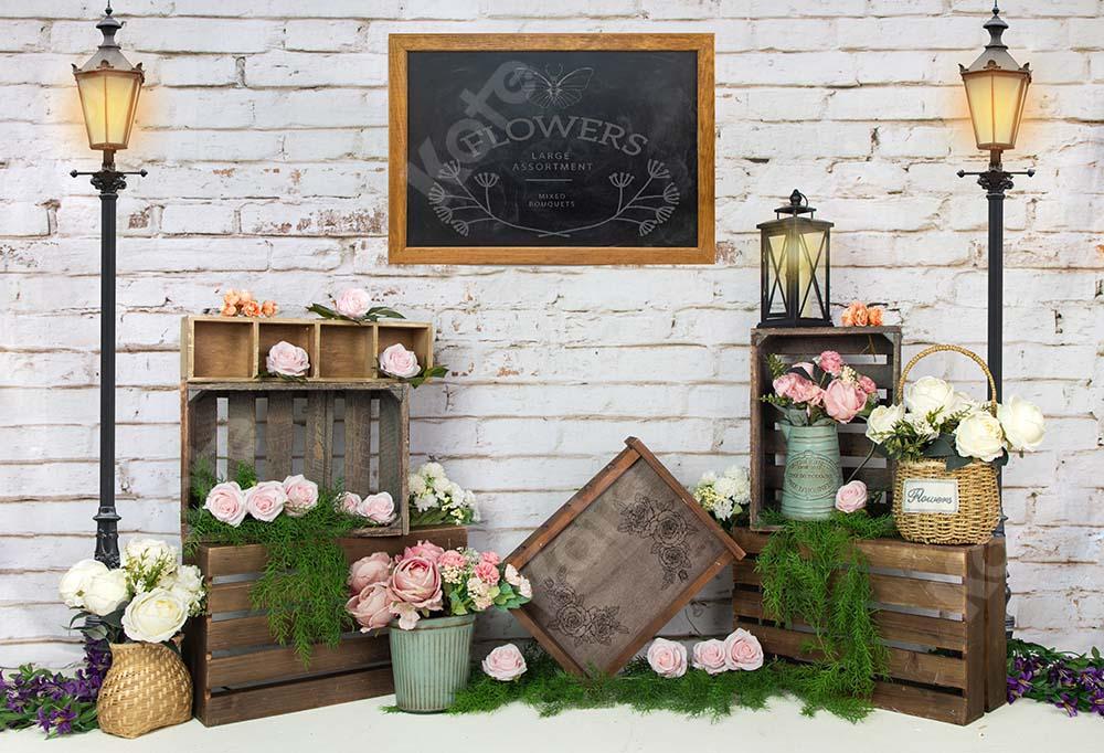 Kate Boutique Fleurs Printemps Saint-Valentin Toile de fond conçu par Emetselch - Kate Backdrop FR