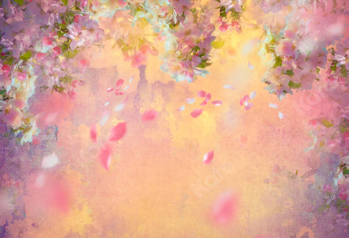 Kate Printemps Beaux-arts Fleurs brumeuses Toile de fond conçue par Chain Photographie - Kate Backdrop FR