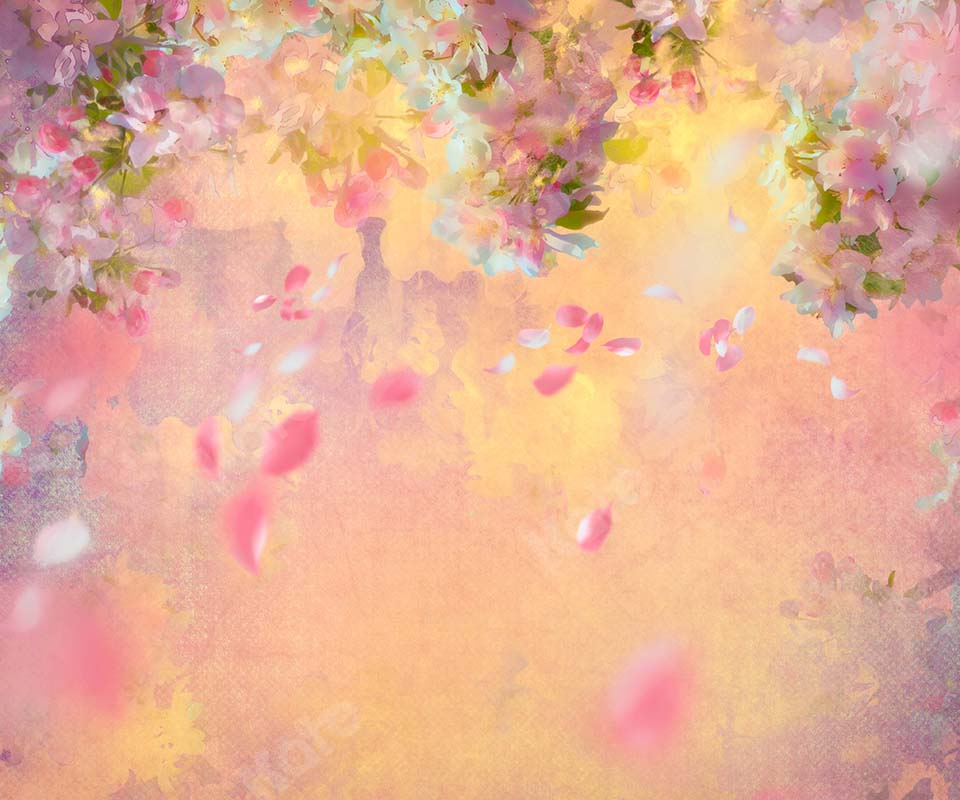 Kate Printemps Beaux-arts Fleurs brumeuses Toile de fond conçue par Chain Photographie - Kate Backdrop FR