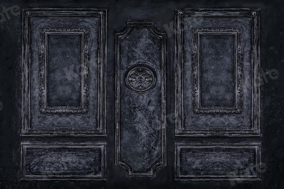 Kate Bleu foncé Vintage Mur Boudoir Mariage Toile de fond conçu par Chain Photographie - Kate Backdrop FR