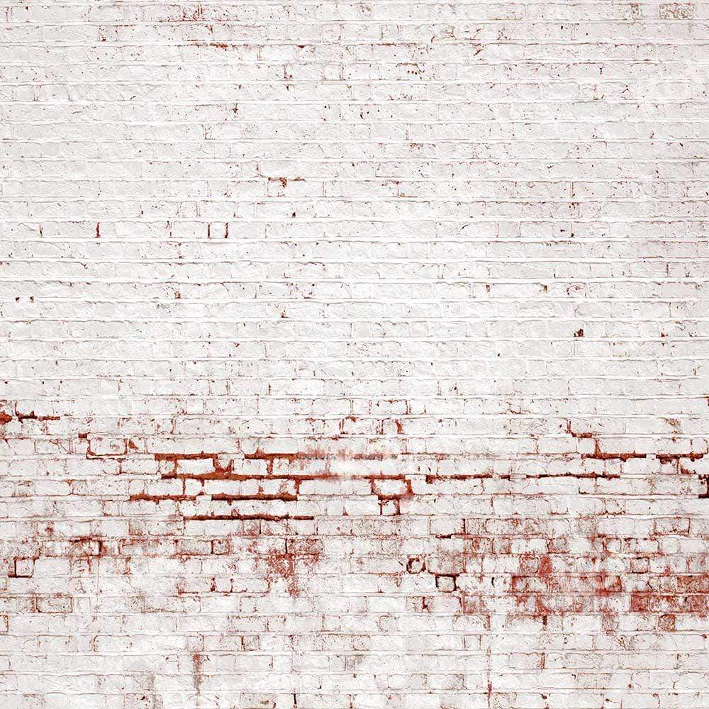 Kate toile de fond de mur blanc en brique en détresse rétro conçue par Kate image - Kate Backdrop FR