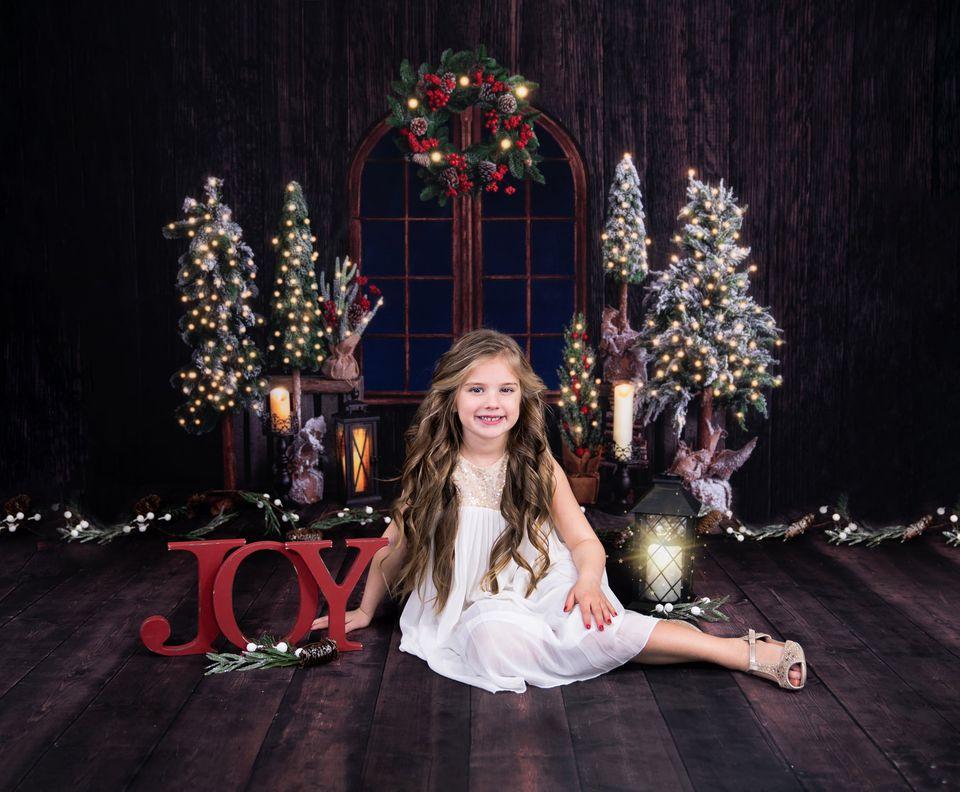 Kate Toile de fond en bois brun noir conçue par Rose Abbas - Kate Backdrop FR