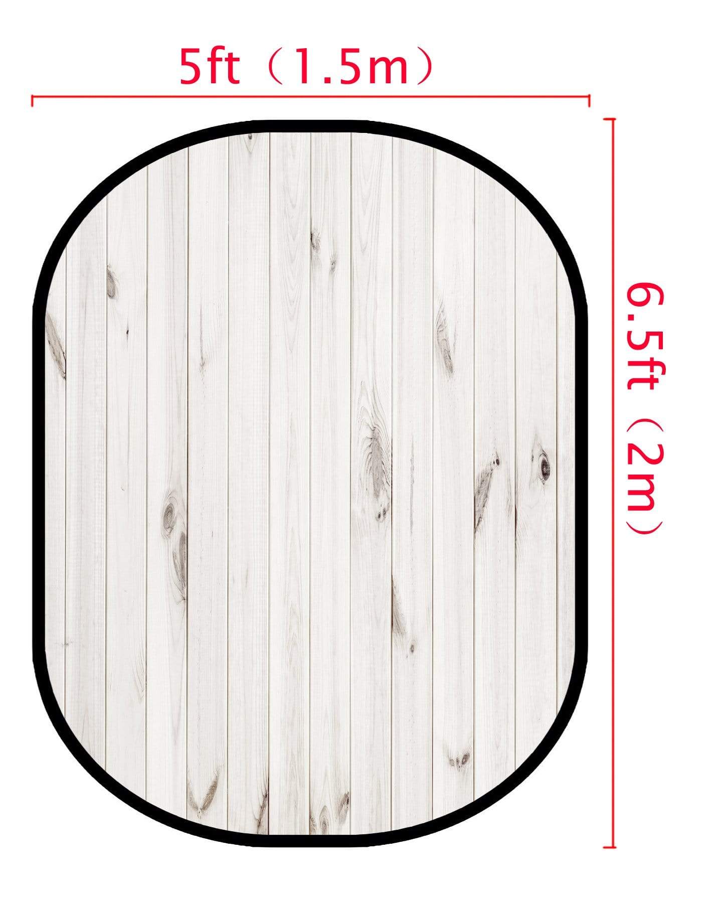 Katebackdrop£ºKate White Wood / Dark Blue Green Retro Wood Collapsible Backdrop Photography 5X6.5ft(1.5x2m)