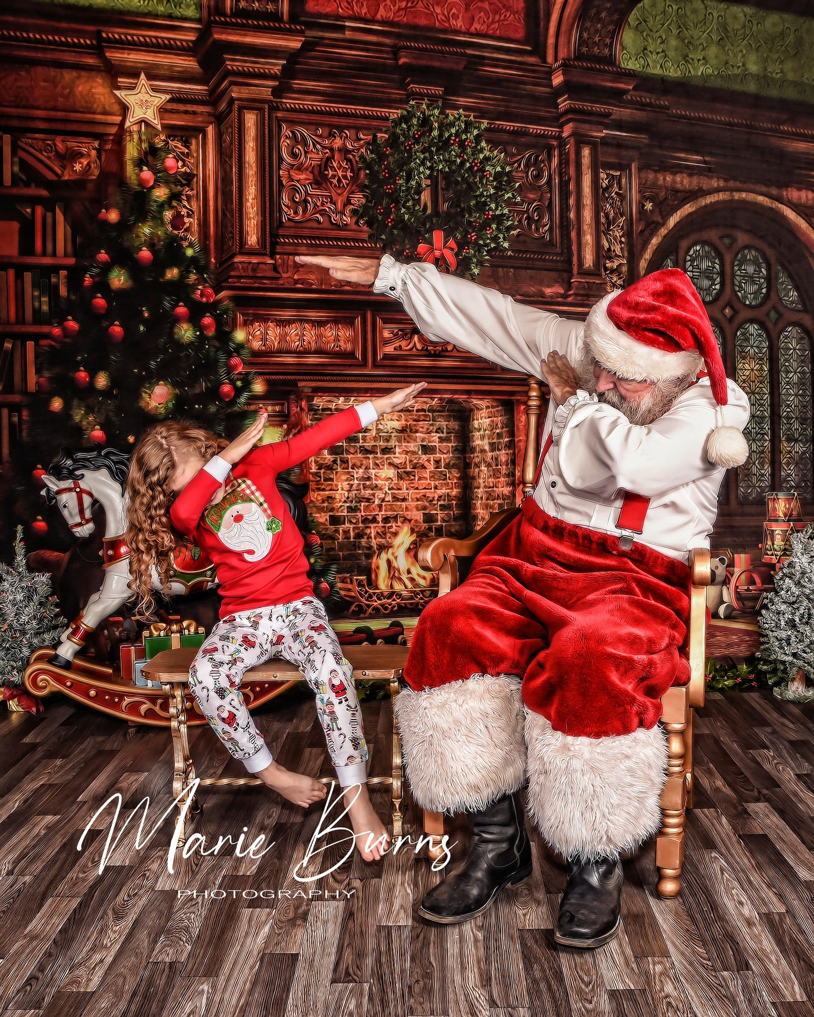 Kate Décorations Sapin de Noël Cheminée Toile de fond pour la photographie - Kate Backdrop FR