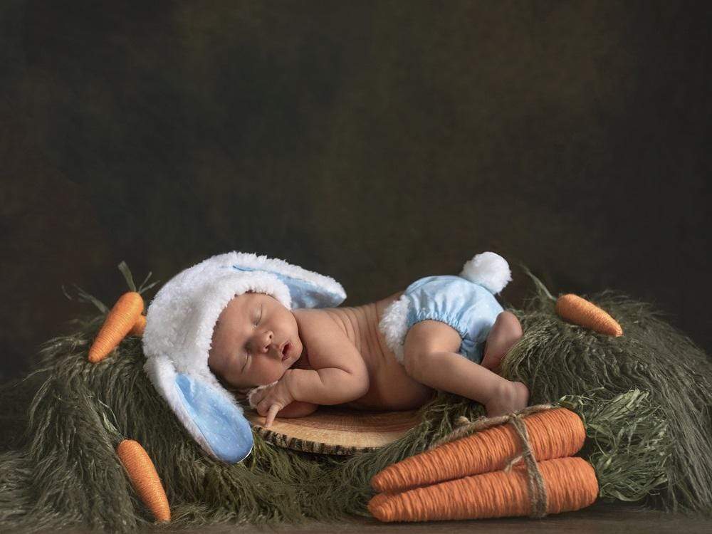 Katebackdrop£ºKate Brown Mixed wiht Green Abstract Backdrop for Photography Designed by Mini MakeBelieve