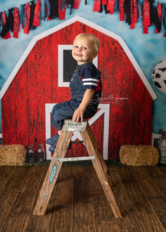 Kate Plaisir de la Grange Été Enfants Toile de fond conçue par Arica Kirby - Kate Backdrop FR
