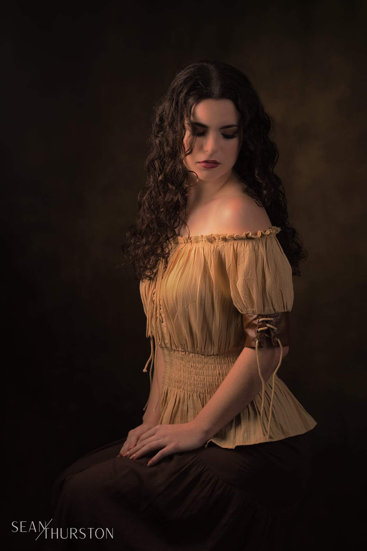 Kate Abstrait Beaux-arts Brun foncé Toile de fond conçu par Kate image - Kate Backdrop FR