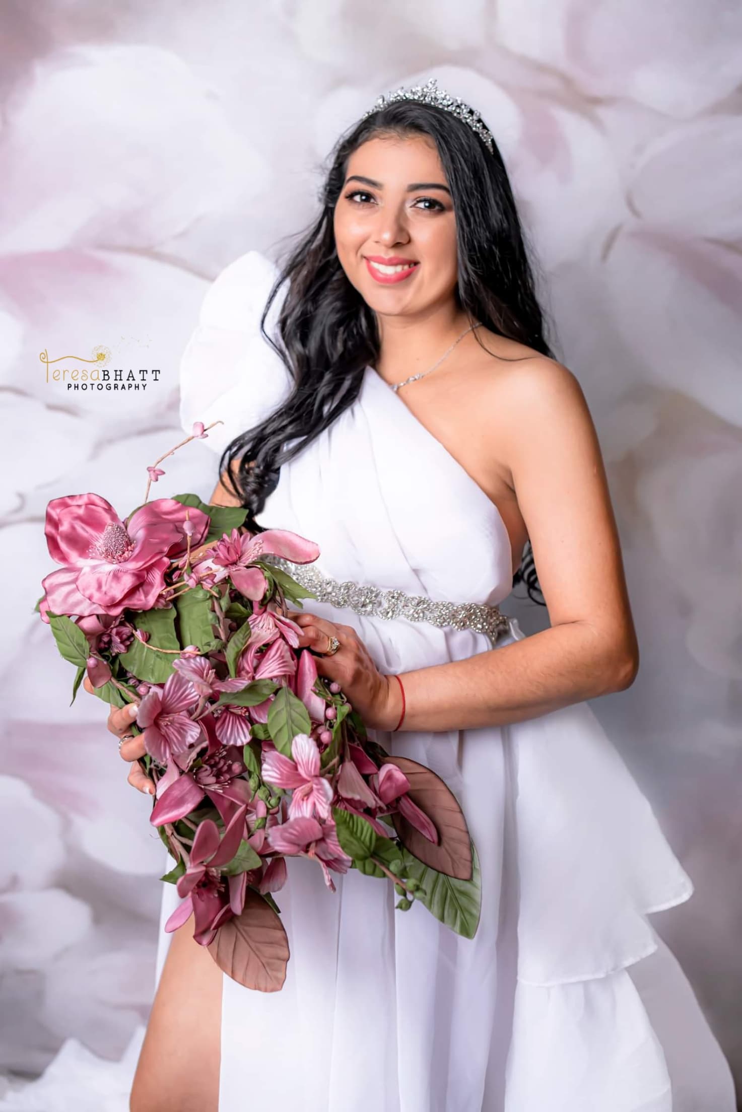 Kate Beaux-arts Fleurs blanches Portrait Toile de fond pour la photographie - Kate Backdrop FR