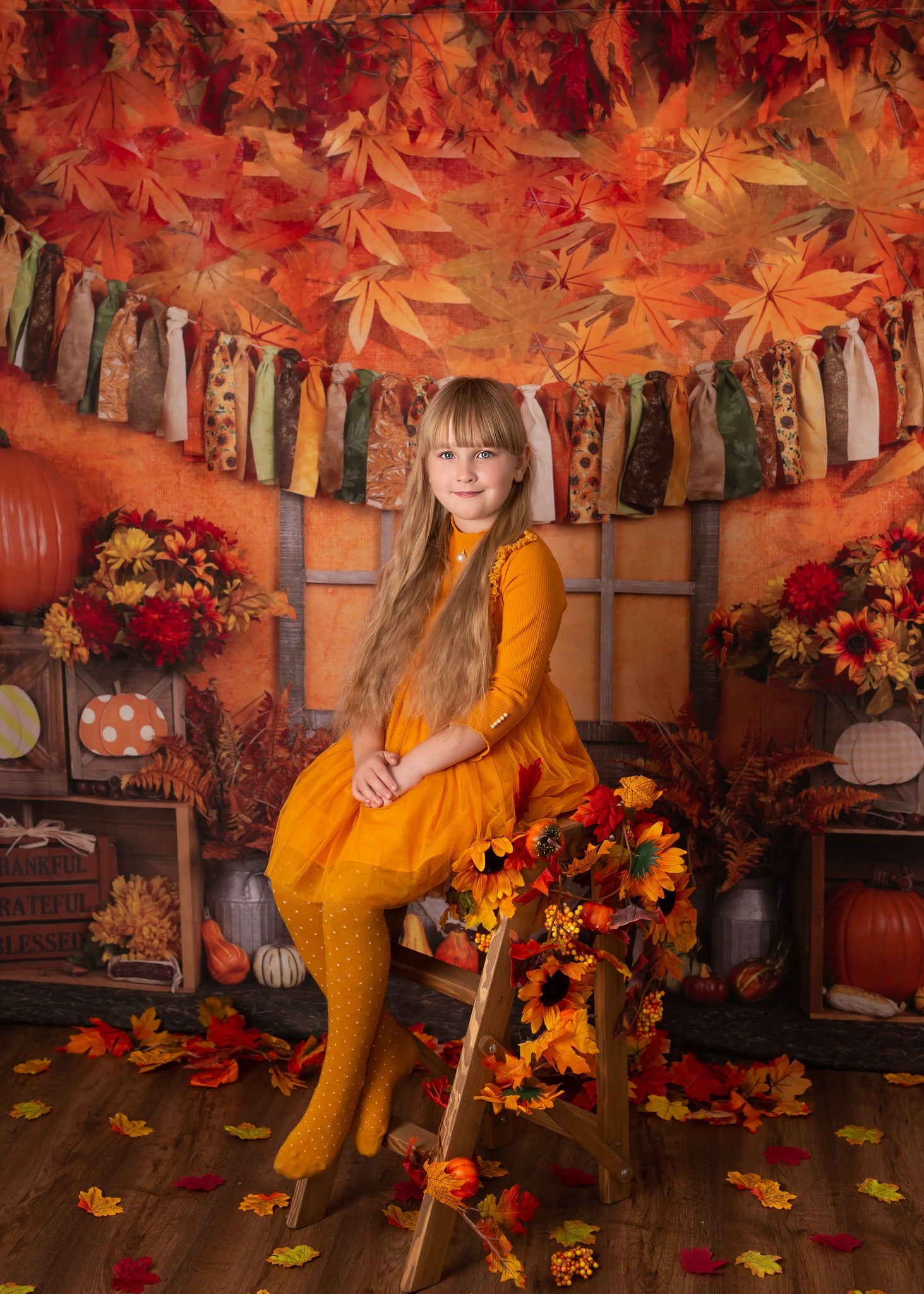 Kate Action de grâces Récolte Automne Toile de fond pour la photographie - Kate Backdrop FR