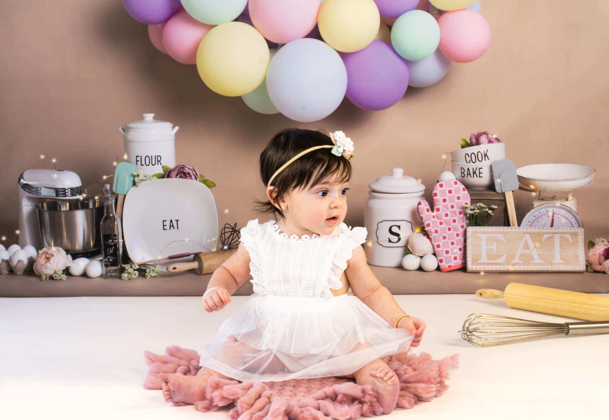 Kate Anniversaire Pâtisserie Enfant Toile de fond conçu par Megan Leigh - Kate Backdrop FR