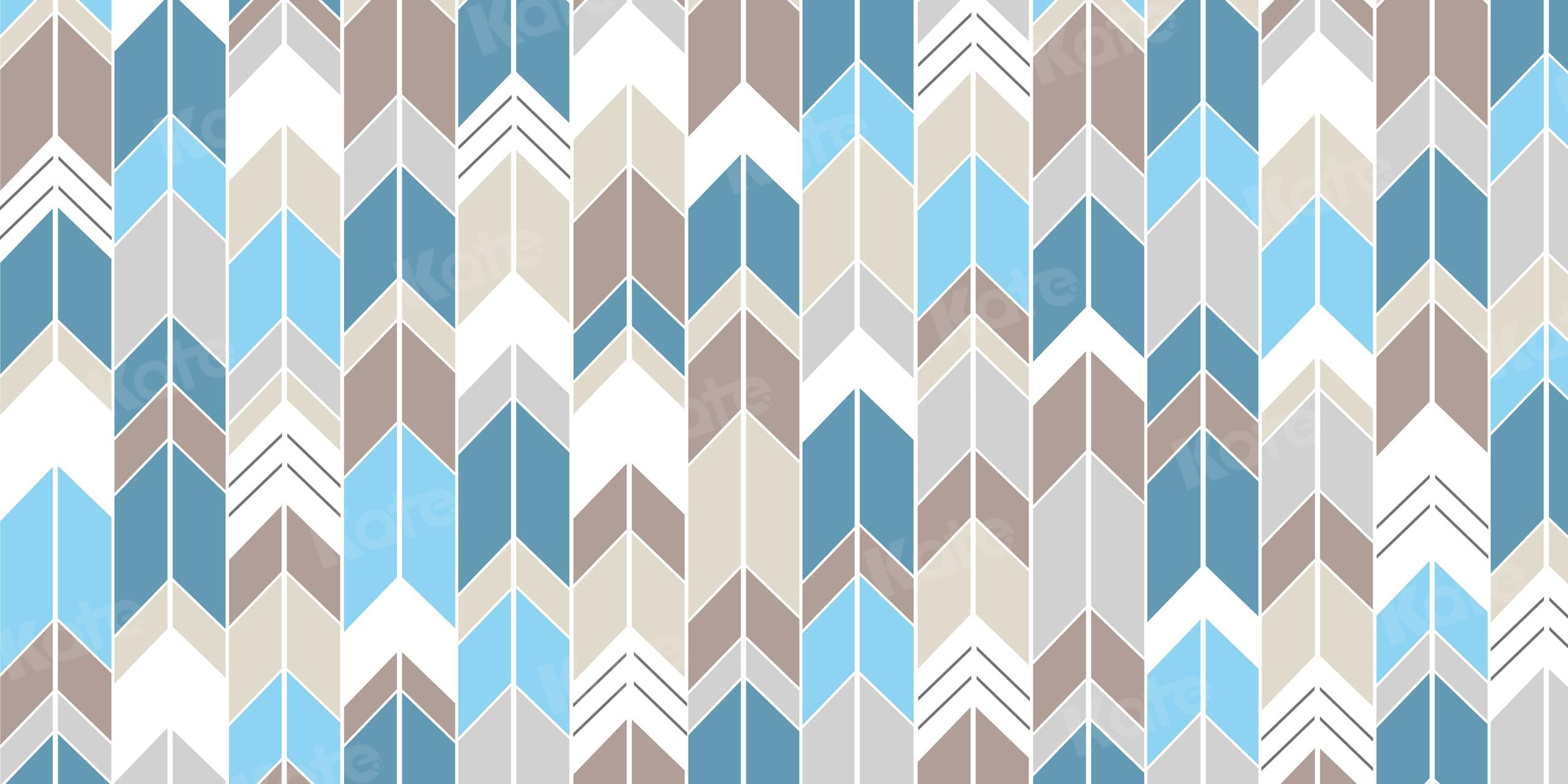 Kate Couleur de lumière transparente Chevron pour toile de fond pour garçons conçue par Krystle Mitchell Photographie