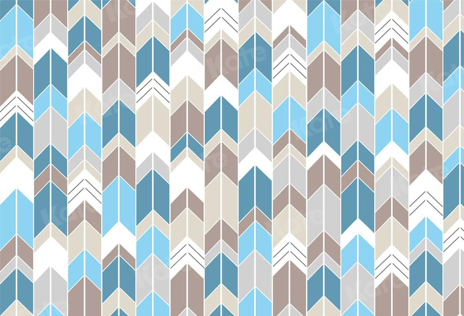 Kate Couleur de lumière transparente Chevron pour toile de fond pour garçons conçue par Krystle Mitchell Photographie
