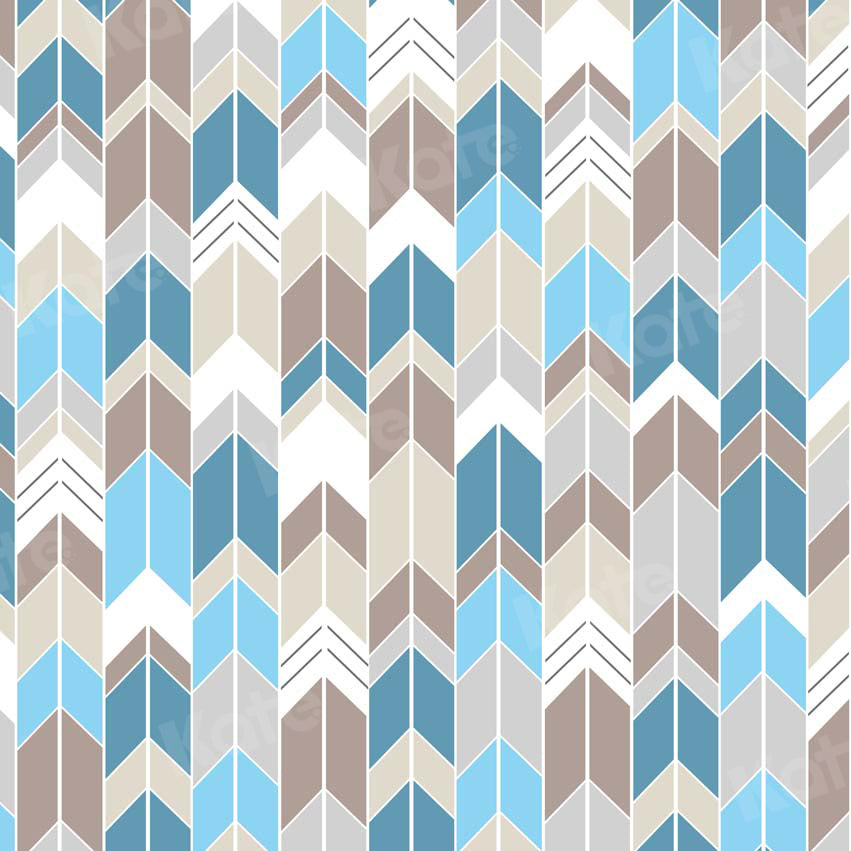 Kate Couleur de lumière transparente Chevron pour toile de fond pour garçons conçue par Krystle Mitchell Photographie