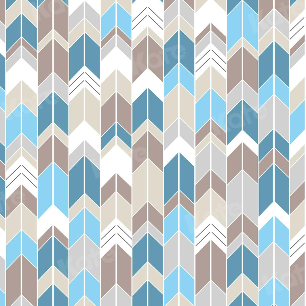 Kate Couleur de lumière transparente Chevron pour toile de fond pour garçons conçue par Krystle Mitchell Photographie