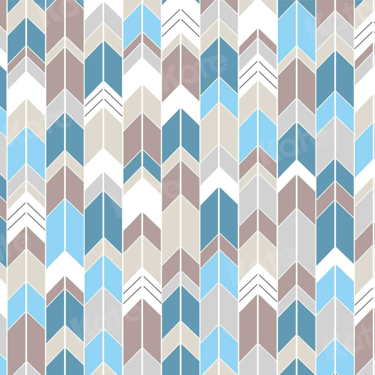 Kate Couleur de lumière transparente Chevron pour toile de fond pour garçons conçue par Krystle Mitchell Photographie