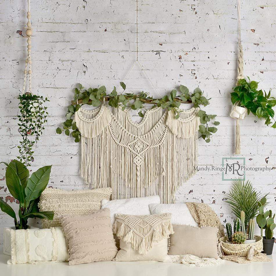 Kate Coussins Boho Plantes Printemps Fête des mères Toile de fond conçu par Mandy Ringe