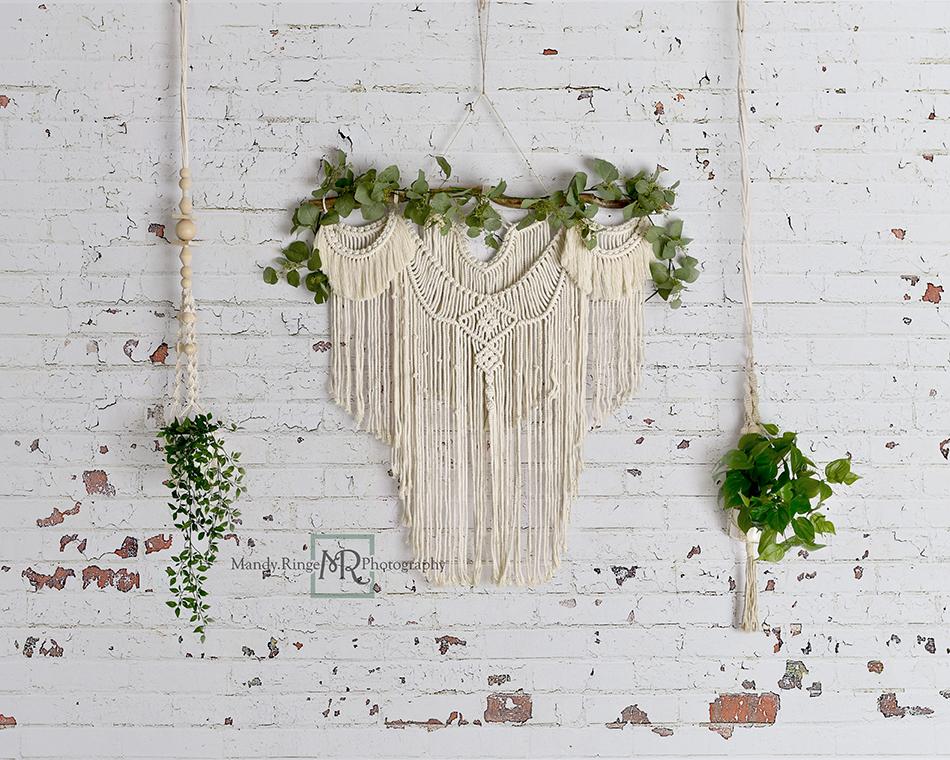 Kate Murale en macramé Simple Boho Toile de fond conçue par Mandy Ringe - Kate Backdrop FR