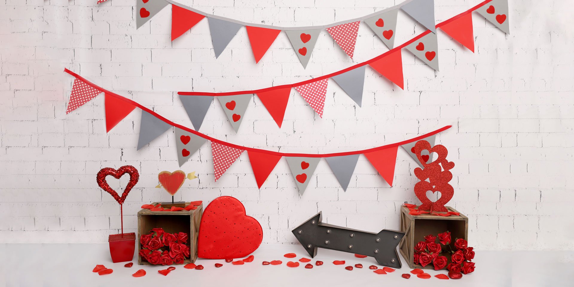 Kate Toile de fond de fête de la Saint-Valentin conçue par Melissa King