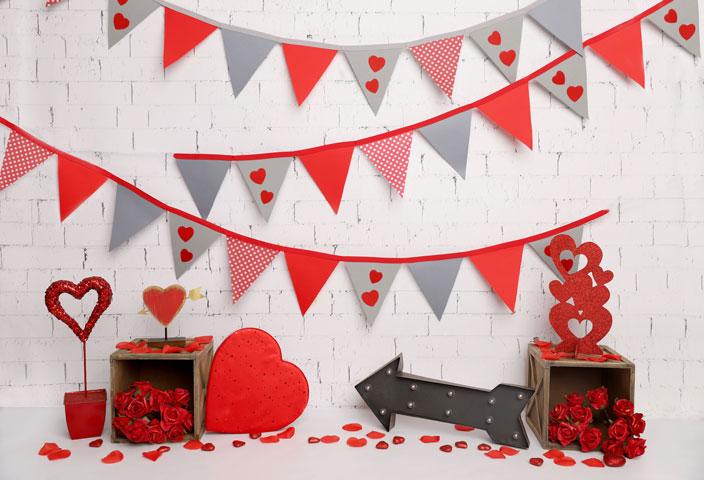 Kate Toile de fond de fête de la Saint-Valentin conçue par Melissa King