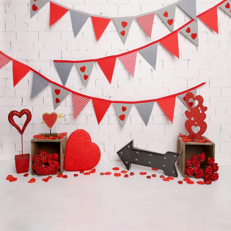 Kate Toile de fond de fête de la Saint-Valentin conçue par Melissa King