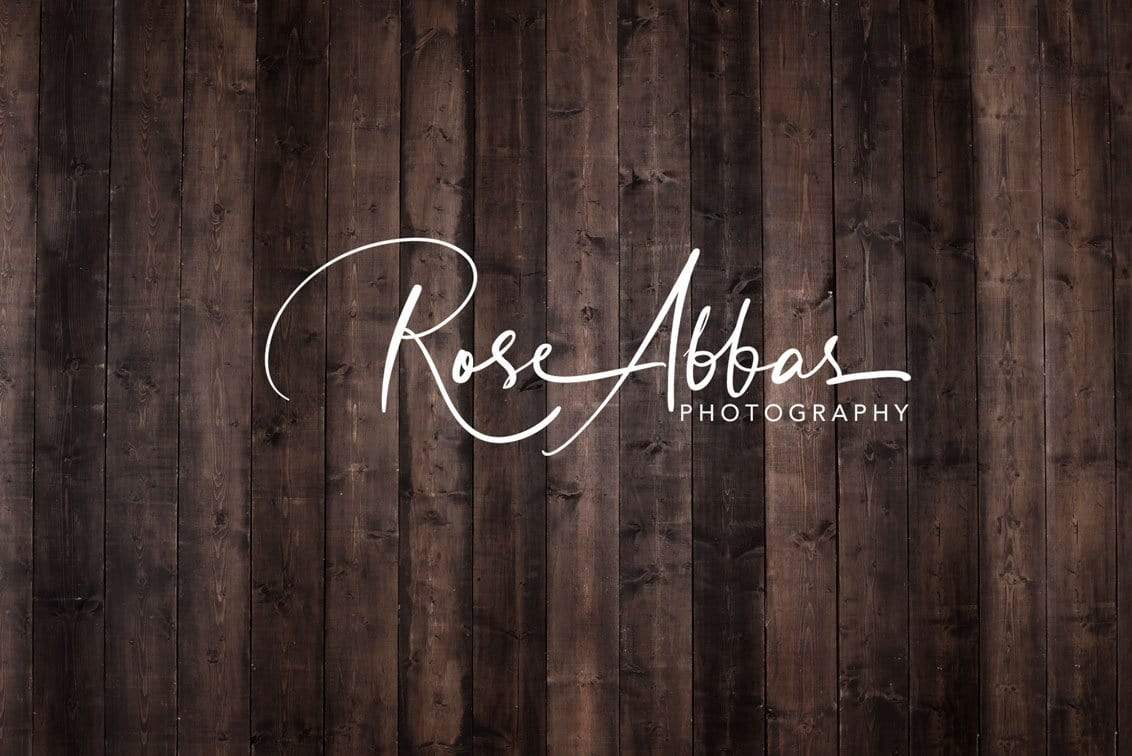 Kate Toile de fond en bois brun noir conçue par Rose Abbas - Kate Backdrop FR