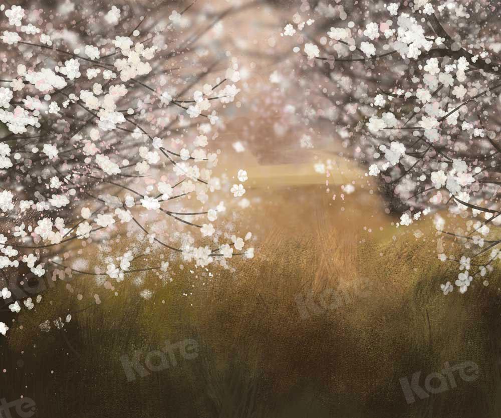 Kate Toile de fond de jardin de fleurs Ewha de printemps pour la photographie - Kate Backdrop FR