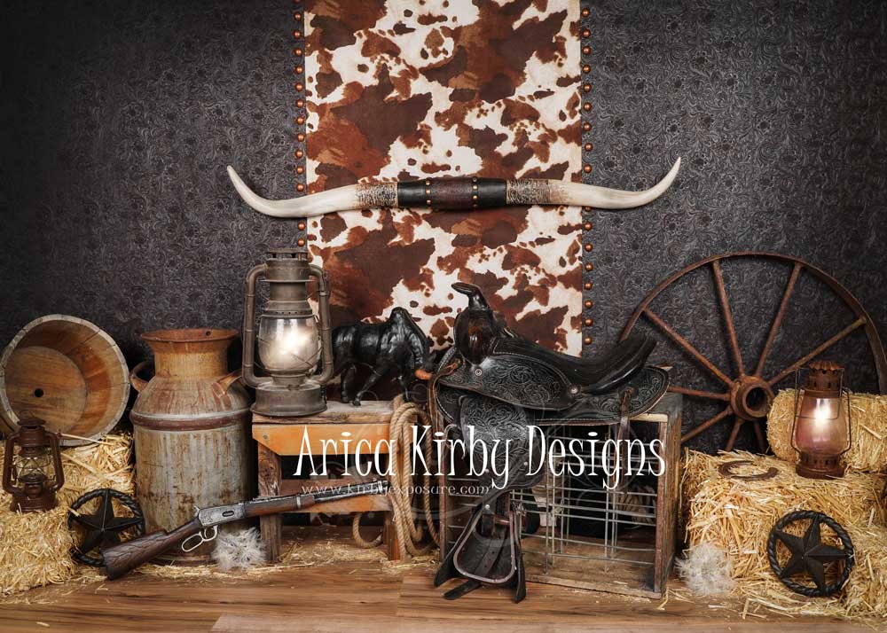 Kate Anniversaire Cake Smash Ouest Toile de fond conçue par Arica Kirby - Kate Backdrop FR