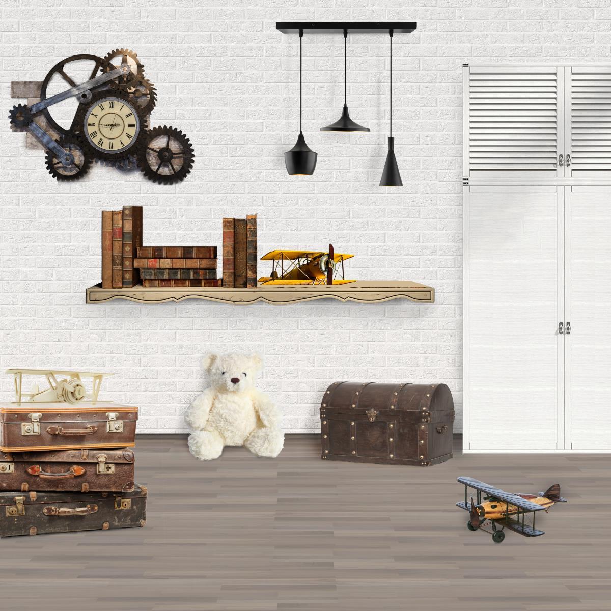 Kate Retour à l'école Voyage autour du monde Valises Toile de fond - Kate Backdrop FR